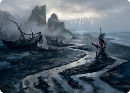 Shipwreck Marsh Art Card [Innistrad: Midnight Hunt Art Series] | Odin's Place