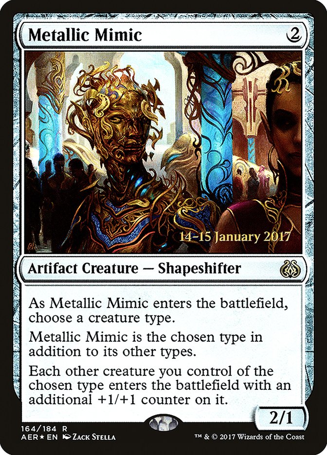 Metallic Mimic (164) [Aether Revolt Prerelease Promos] | Odin's Place