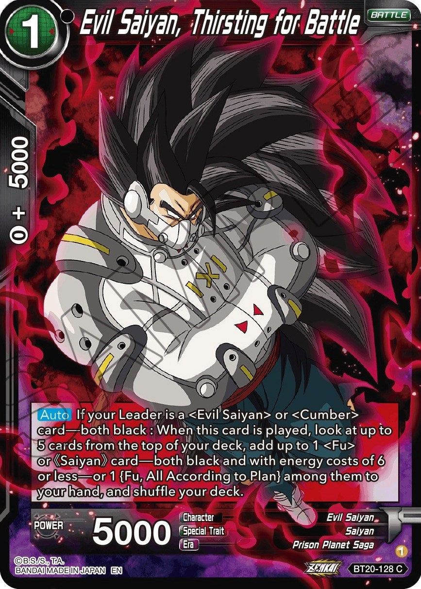 Evil Saiyan, Thirsting for Battle (BT20-128) [Power Absorbed] | Odin's Place