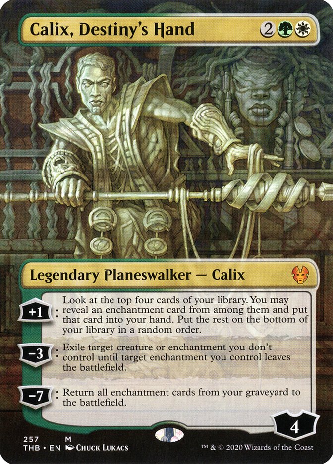 Calix, Destiny's Hand (Borderless) [Theros Beyond Death] | Odin's Place