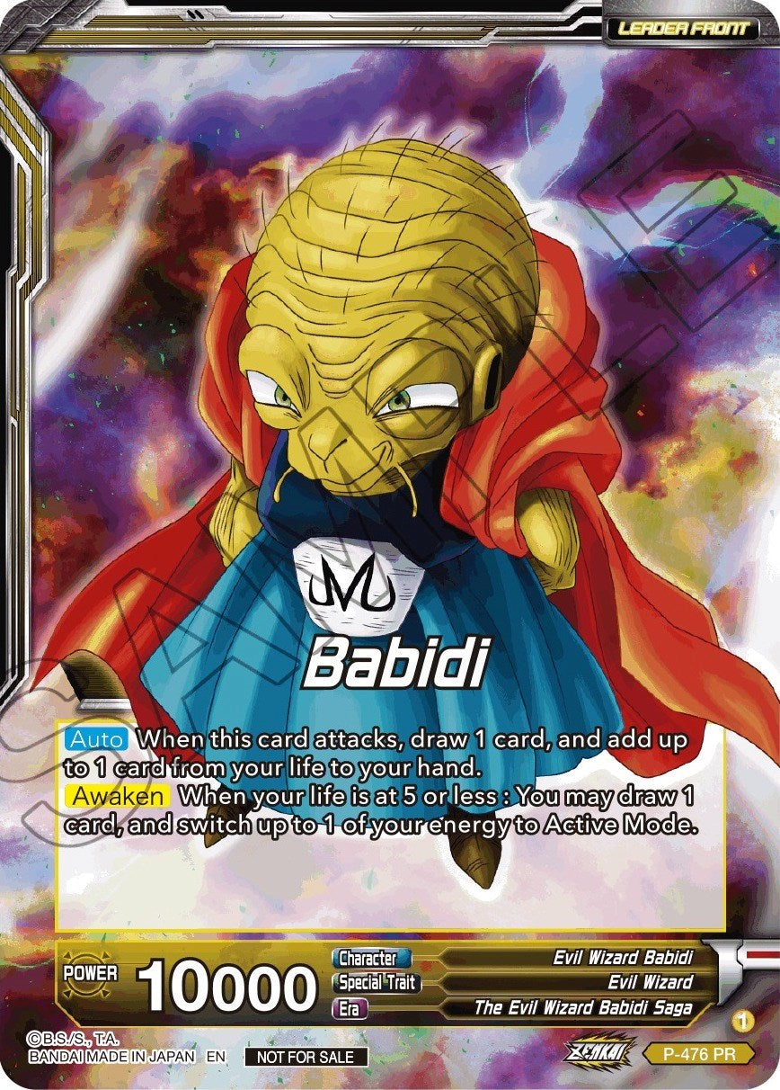 Babidi // Babidi, Insidious Reckoning (Silver Foil) (P-476) [Tournament Promotion Cards] | Odin's Place