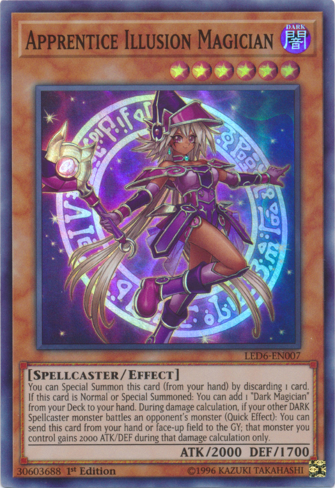 Apprentice Illusion Magician [LED6-EN007] Super Rare | Odin's Place