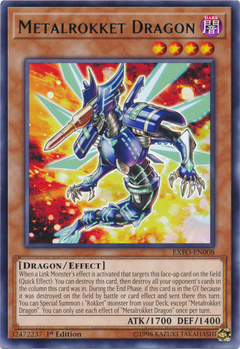 Metalrokket Dragon [EXFO-EN008] Rare | Odin's Place