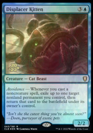 Displacer Kitten [Commander Legends: Battle for Baldur's Gate Prerelease Promos] | Odin's Place