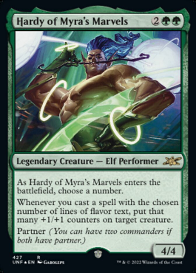 Hardy of Myra's Marvels (Galaxy Foil) [Unfinity] | Odin's Place