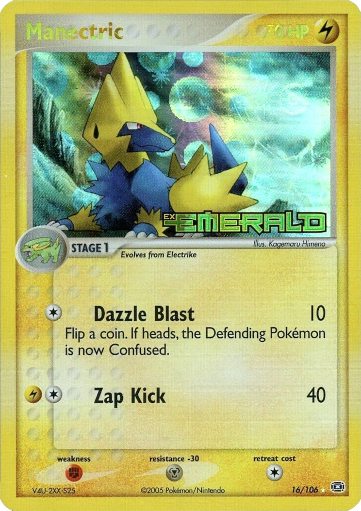 Manectric (16/106) (Stamped) [EX: Emerald] | Odin's Place