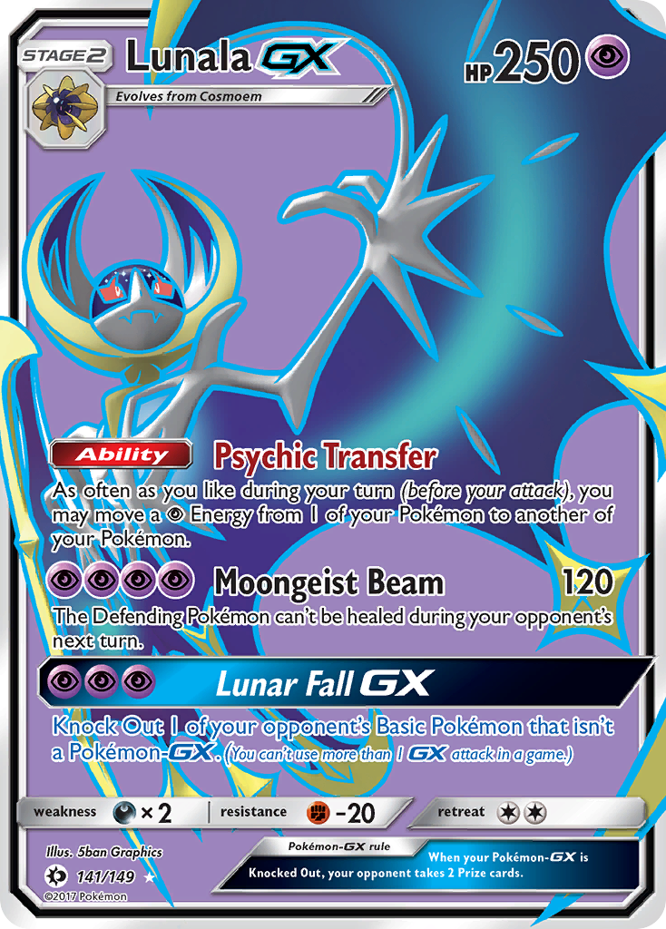 Lunala GX (141/149) [Sun & Moon: Base Set] | Odin's Place