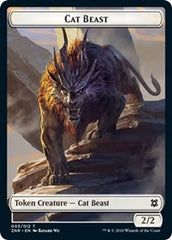 Cat Beast // Hydra Double-Sided Token [Zendikar Rising Tokens] | Odin's Place