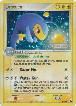 Lanturn (19/92) (Stamped) [EX: Legend Maker] | Odin's Place
