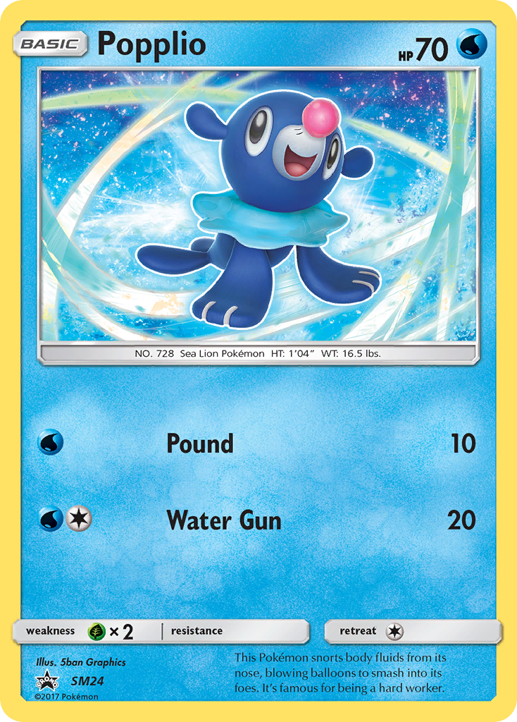 Popplio (SM24) [Sun & Moon: Black Star Promos] | Odin's Place