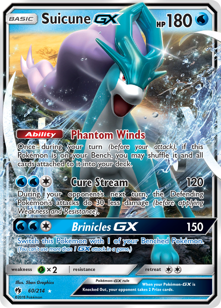Suicune GX (60/214) [Sun & Moon: Lost Thunder] | Odin's Place