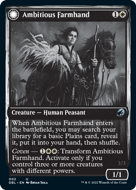 Ambitious Farmhand // Seasoned Cathar [Innistrad: Double Feature] | Odin's Place
