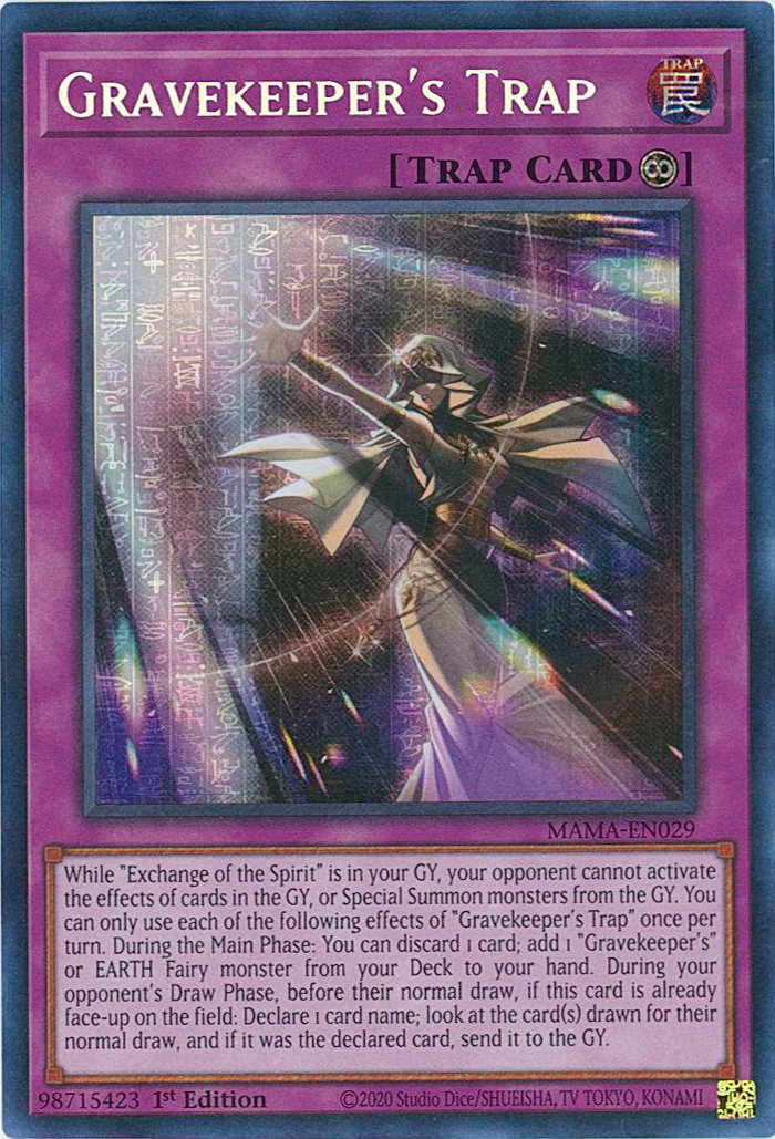 Gravekeeper's Trap [MAMA-EN029] Ultra Pharaoh's Rare | Odin's Place