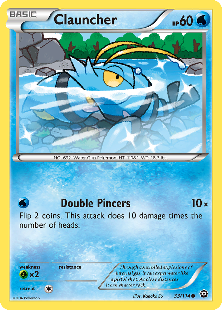 Clauncher (33/114) [XY: Steam Siege] | Odin's Place