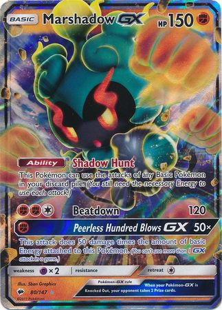 Marshadow GX (80/147) (Jumbo Card) [Sun & Moon: Burning Shadows] | Odin's Place