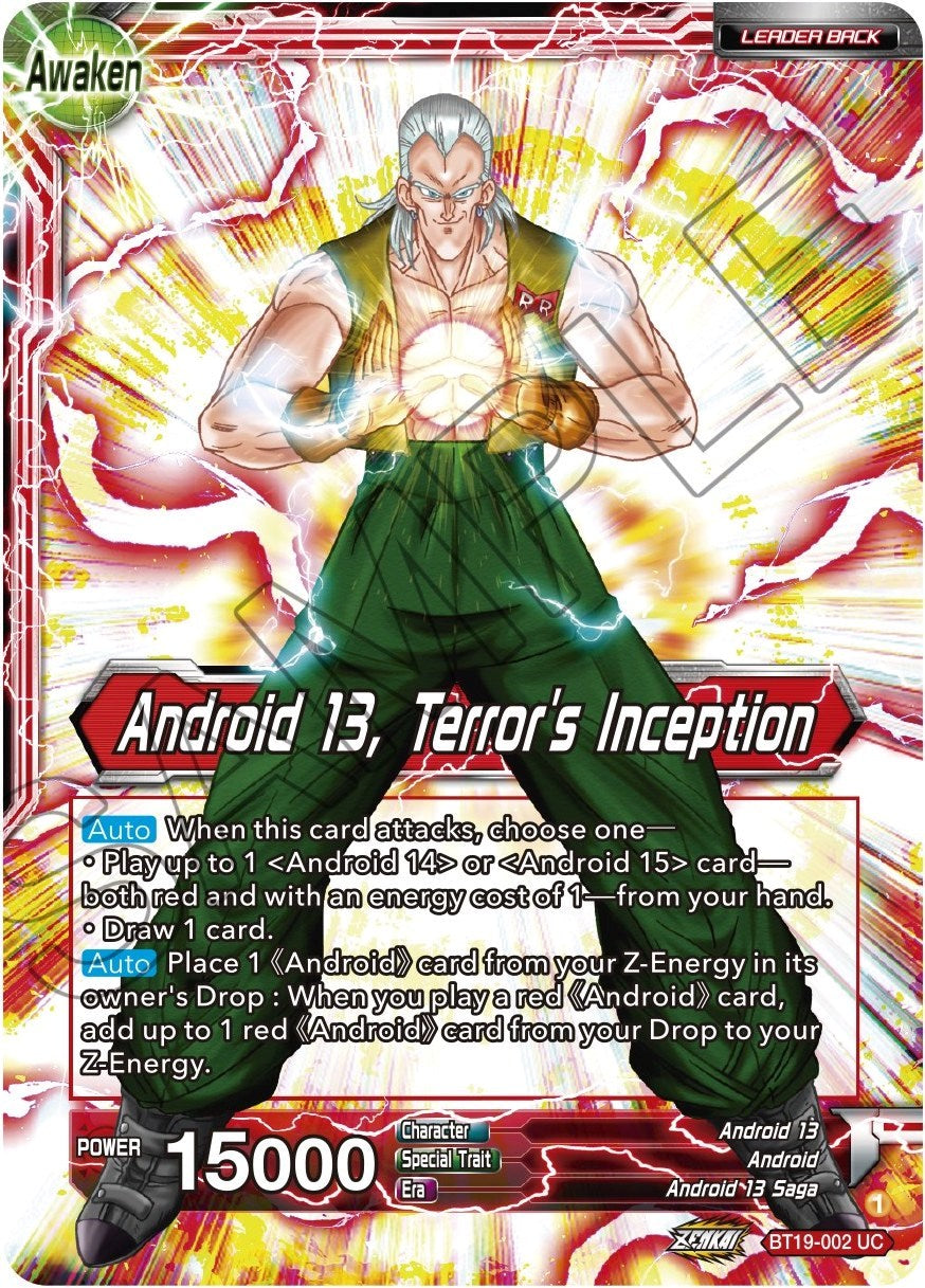 Gero's Supercomputer // Android 13, Terror's Inception (BT19-002) [Fighter's Ambition] | Odin's Place