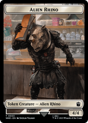 Alien Rhino // Clue (0022) Double-Sided Token [Doctor Who Tokens] | Odin's Place