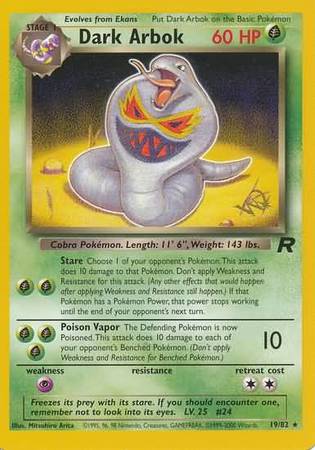 Dark Arbok (19/82) (W Stamped Promo) [Team Rocket Unlimited] | Odin's Place