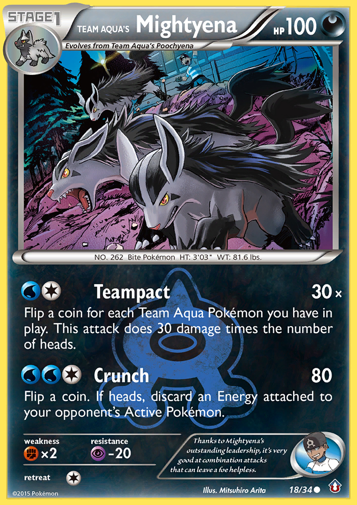 Team Aqua's Mightyena (18/34) [XY: Double Crisis] | Odin's Place