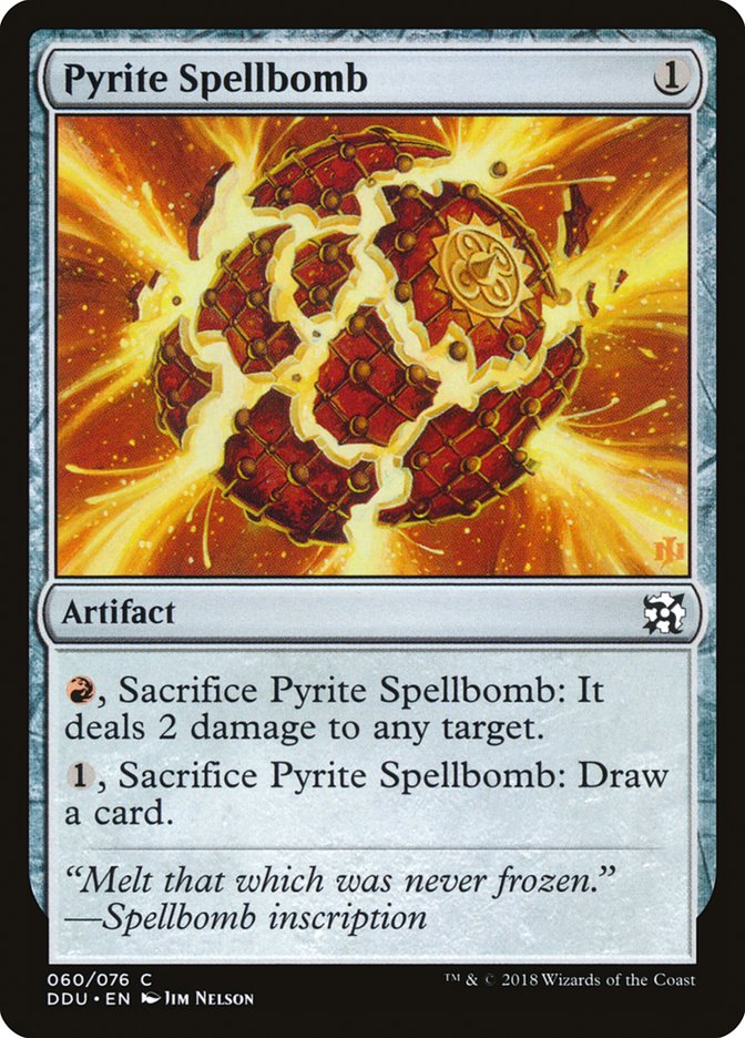 Pyrite Spellbomb (60) [Duel Decks: Elves vs. Inventors] | Odin's Place