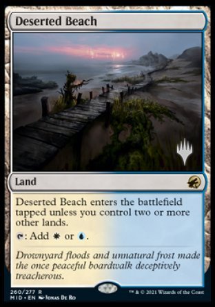 Deserted Beach (Promo Pack) [Innistrad: Midnight Hunt Promos] | Odin's Place