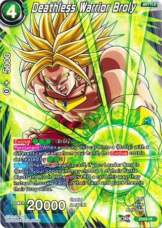 Deathless Warrior Broly (EX03-16) [Ultimate Box] | Odin's Place