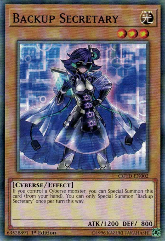 Backup Secretary [COTD-EN002] Common | Odin's Place