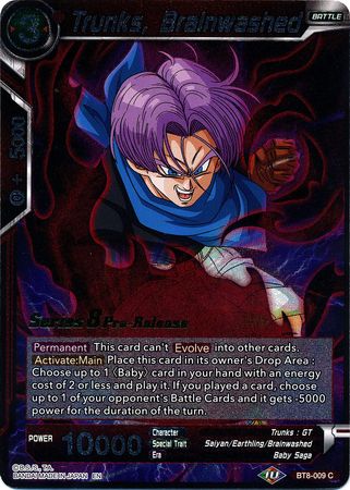 Trunks, Brainwashed (BT8-009_PR) [Malicious Machinations Prerelease Promos] | Odin's Place
