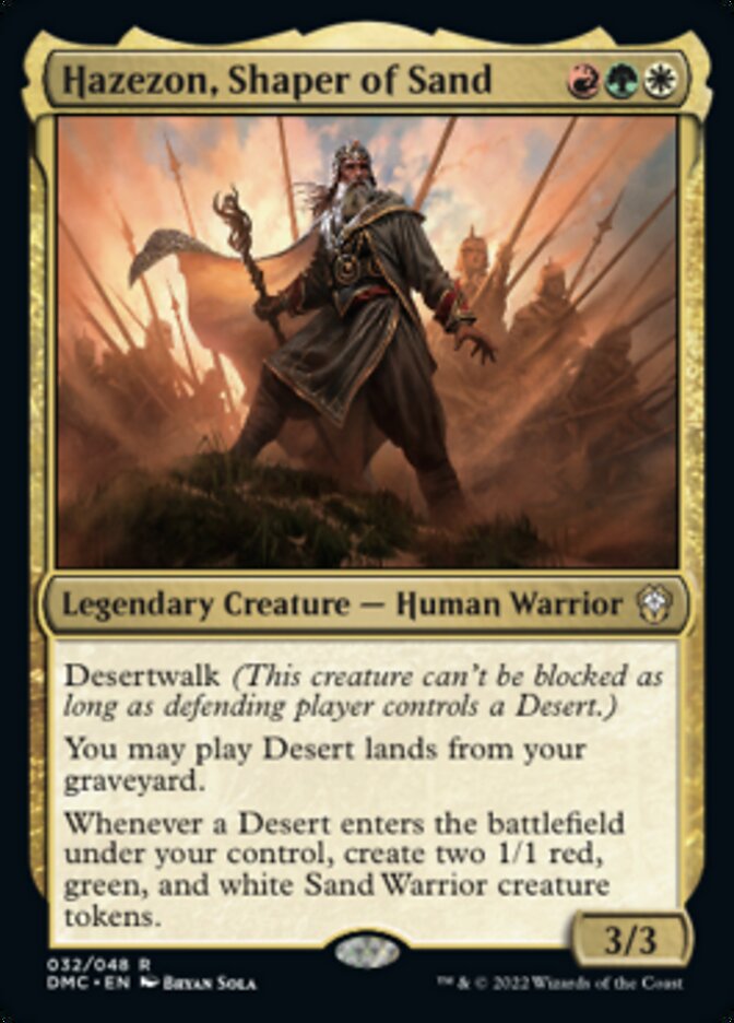 Hazezon, Shaper of Sand [Dominaria United Commander] | Odin's Place