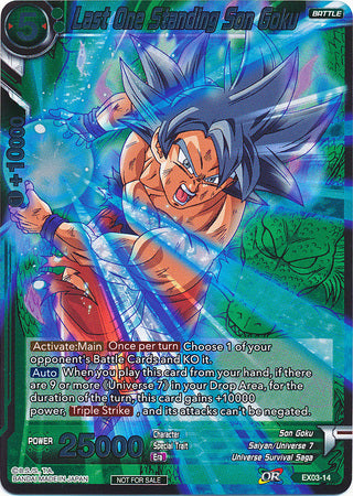 Last One Standing Son Goku (Event Pack 2 - 2018) (EX03-14) [Promotion Cards] | Odin's Place