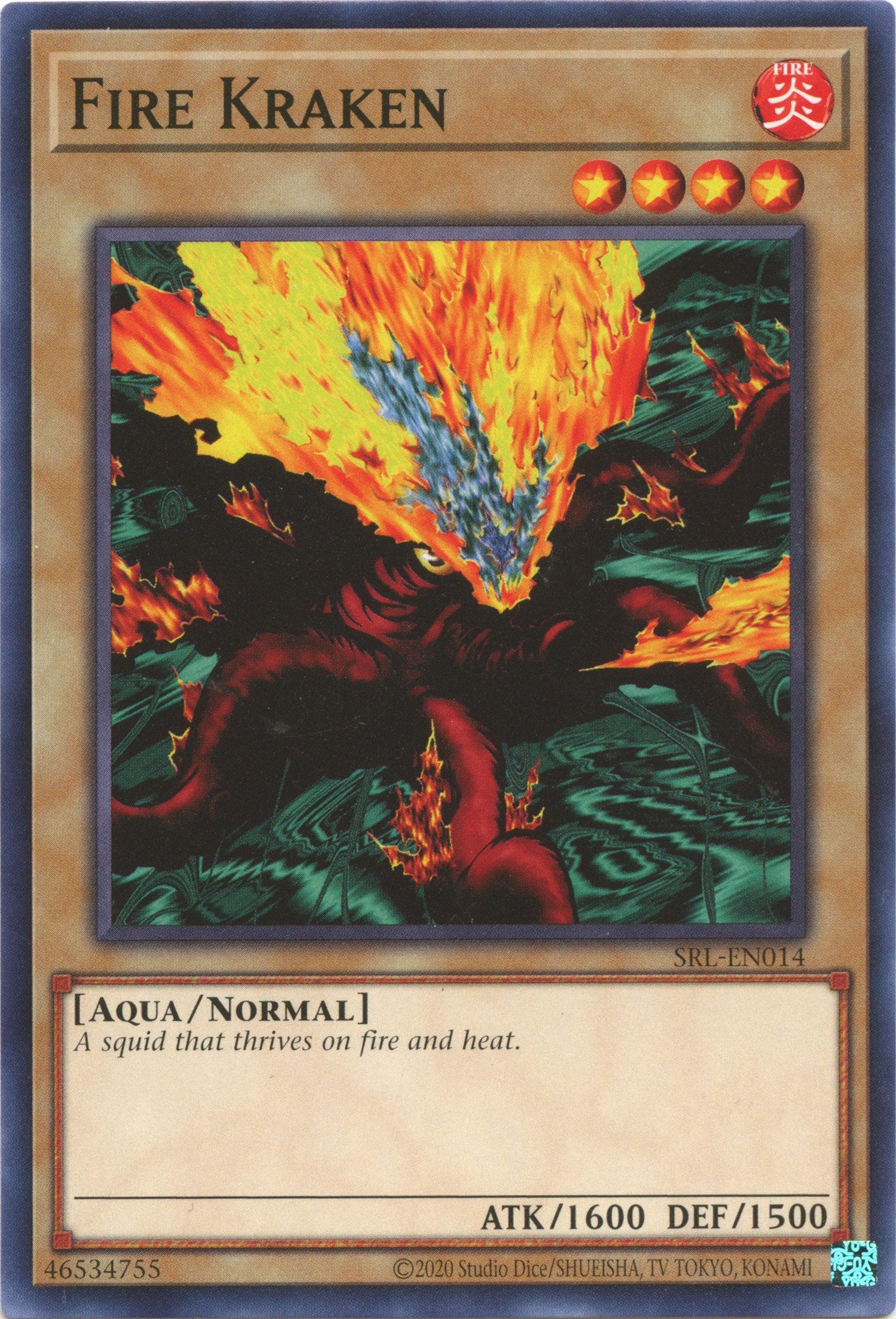 Fire Kraken (25th Anniversary) [SRL-EN014] Common | Odin's Place