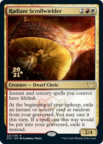 Radiant Scrollwielder [Strixhaven: School of Mages Prerelease Promos] | Odin's Place