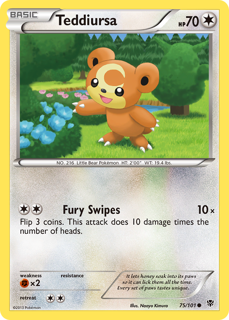 Teddiursa (75/101) [Black & White: Plasma Blast] | Odin's Place