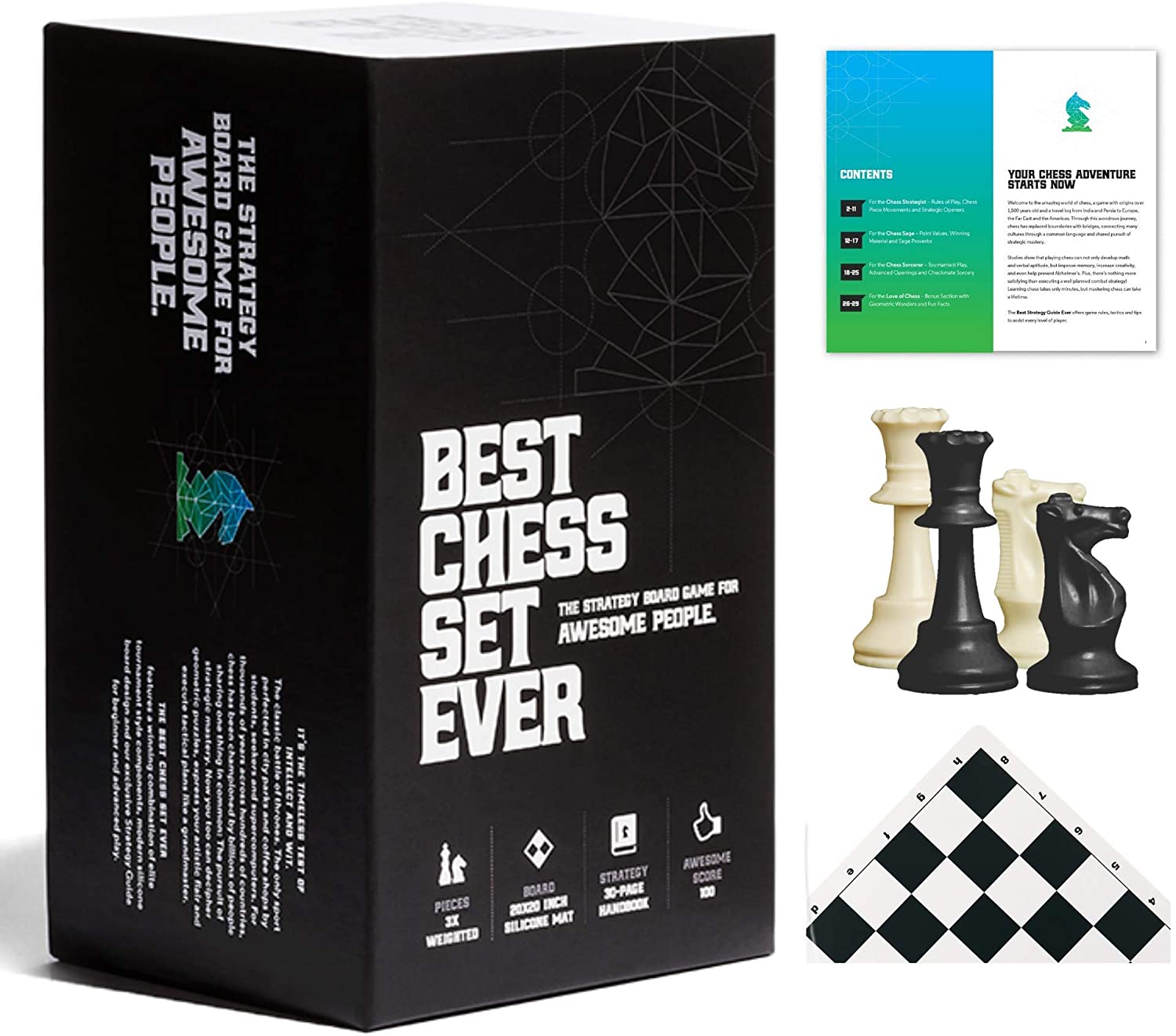 Best Chess Set Ever with Double-Sided Board | Odin's Place