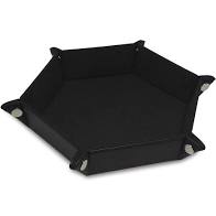 BCW Gaming: Dice Trays LX: Hexagon: Black | Odin's Place