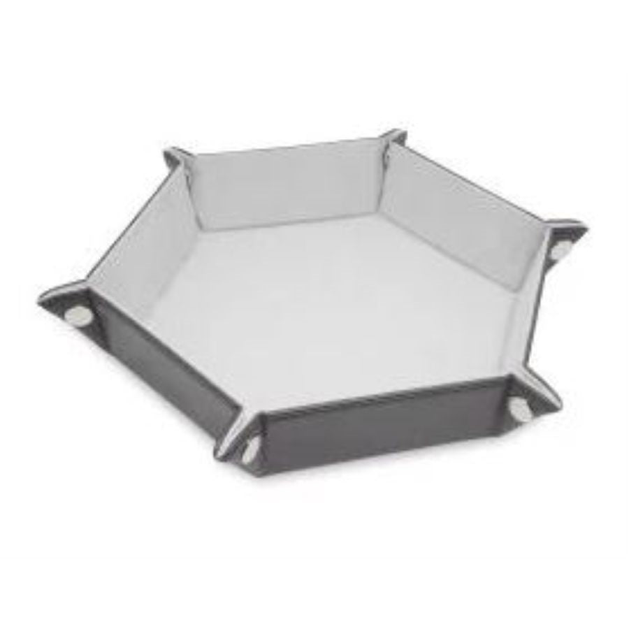 BCW Gaming: Dice Trays LX: Hexagon: White | Odin's Place