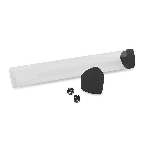 BCW Playmat Tube with Dice Cap - Black | Odin's Place