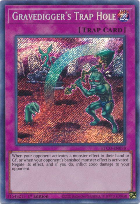 Gravedigger's Trap Hole [ETCO-EN078] Secret Rare | Odin's Place