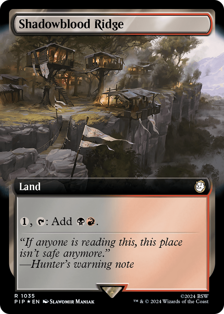 Shadowblood Ridge (Extended Art) (Surge Foil) [Fallout] | Odin's Place