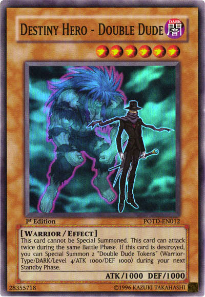 Destiny Hero - Double Dude [POTD-EN012] Super Rare | Odin's Place