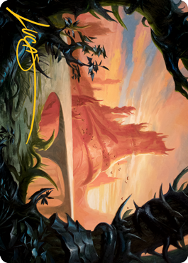 Slagwoods Bridge Art Card (Gold-Stamped Signature) [Modern Horizons 2 Art Series] | Odin's Place