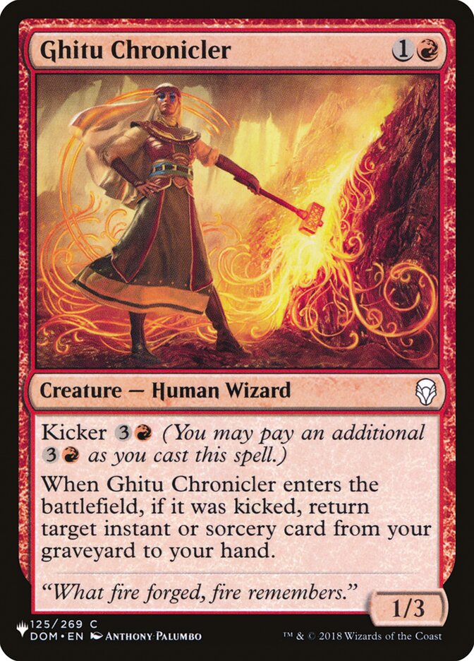 Ghitu Chronicler [The List] | Odin's Place