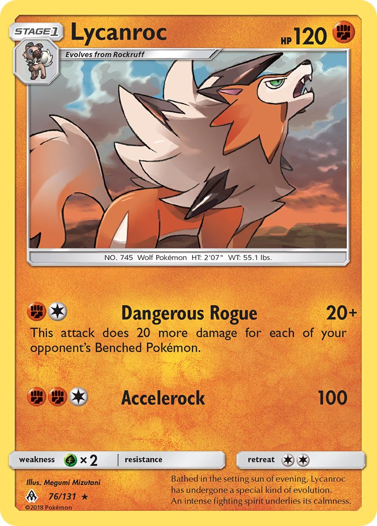 Lycanroc (76/133) (Theme Deck Exclusive) [Sun & Moon: Forbidden Light] | Odin's Place
