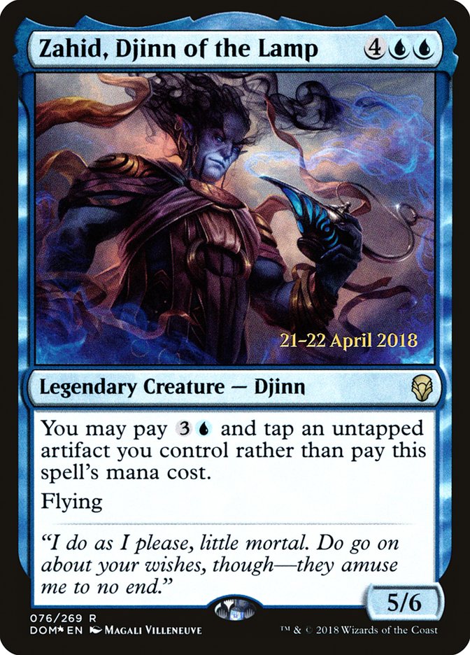 Zahid, Djinn of the Lamp (76) [Dominaria Prerelease Promos] | Odin's Place