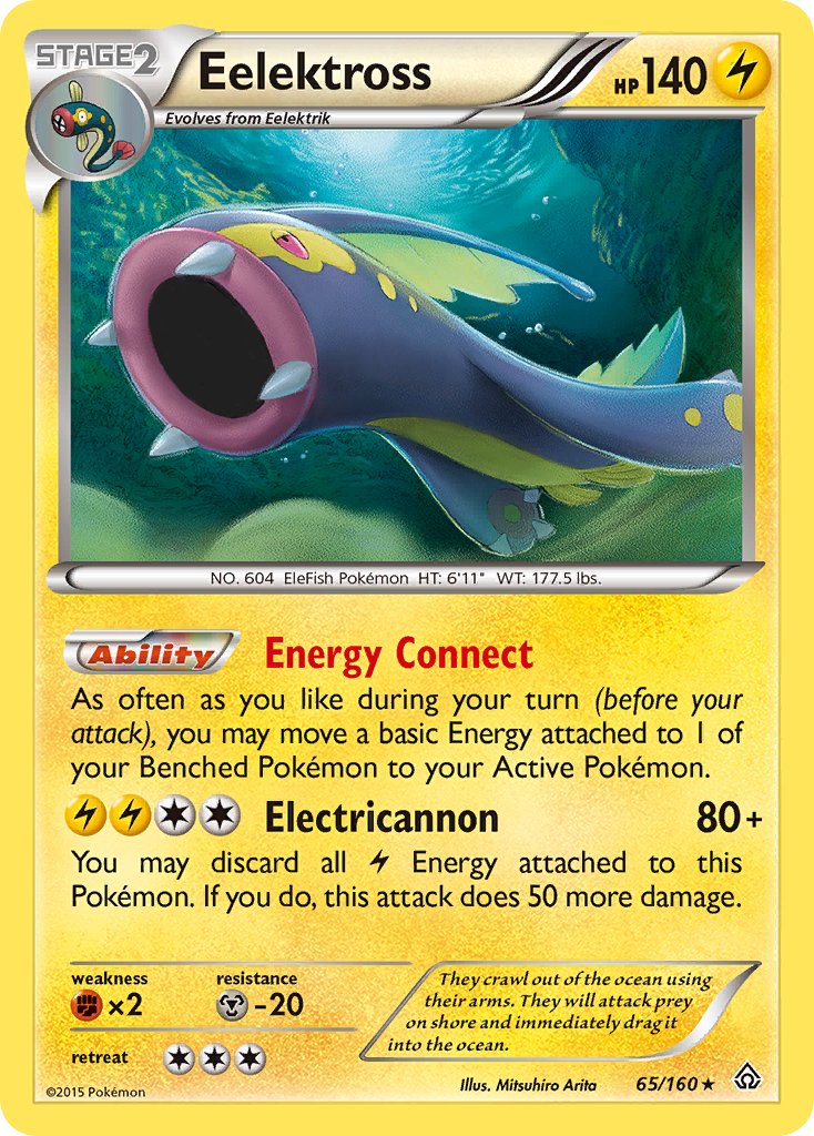 Eelektross (65/160) (Cosmos Holo) (Blister Exclusive) [XY: Primal Clash] | Odin's Place