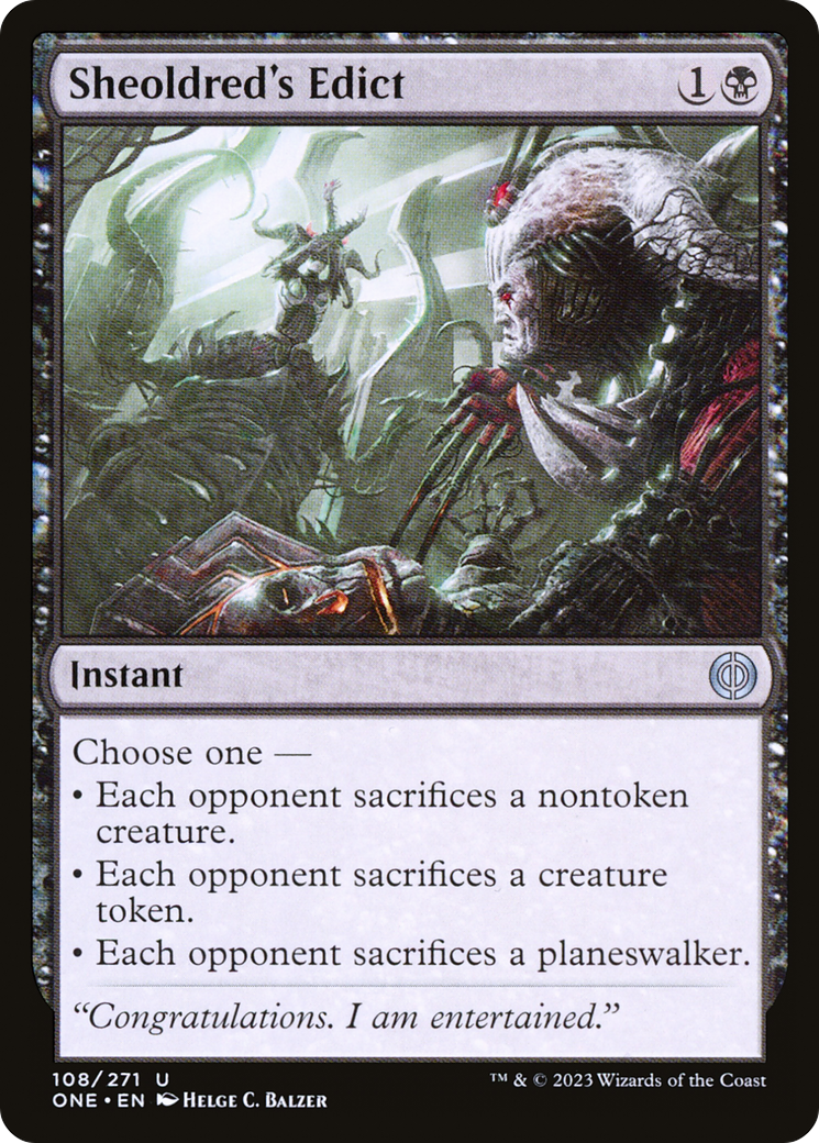 Sheoldred's Edict [Phyrexia: All Will Be One] | Odin's Place