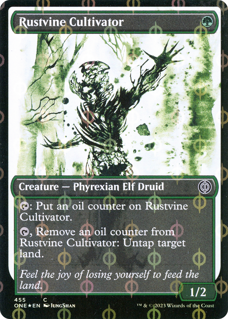 Rustvine Cultivator (Showcase Ichor Step-and-Compleat Foil) [Phyrexia: All Will Be One] | Odin's Place