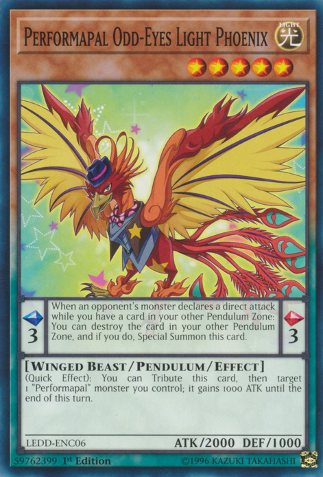 Performapal Odd-Eyes Light Phoenix [LEDD-ENC06] Common | Odin's Place