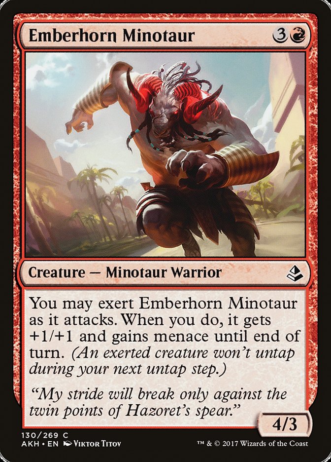 Emberhorn Minotaur (130) [Amonkhet] | Odin's Place