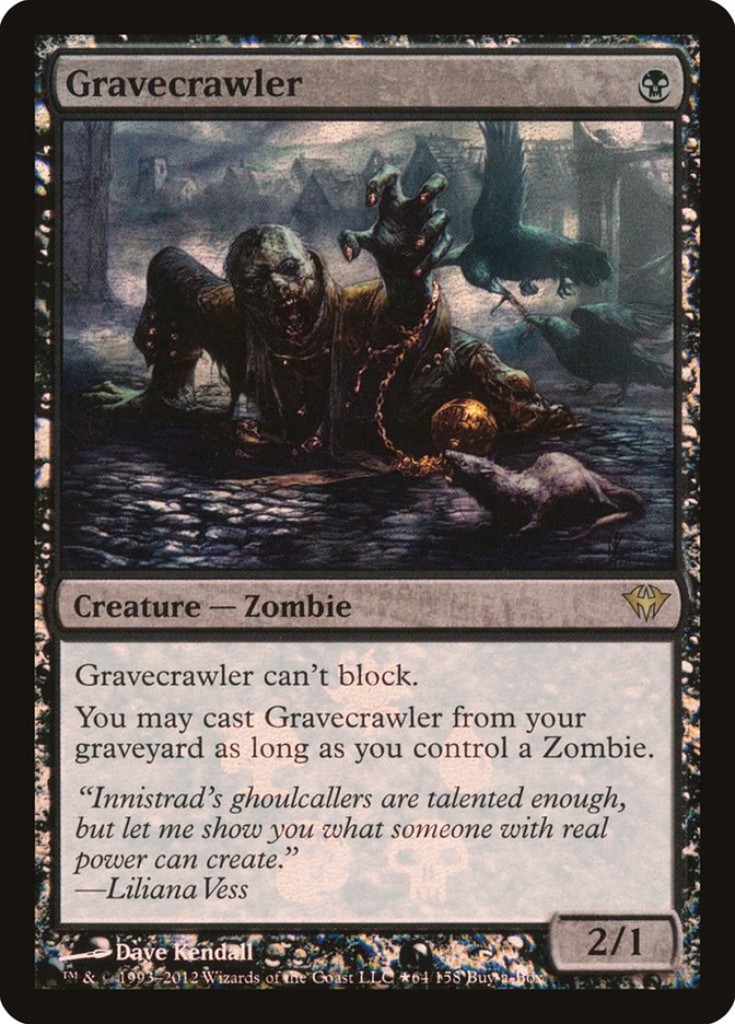 Gravecrawler (64) (Buy-A-Box) [Dark Ascension Promos] | Odin's Place
